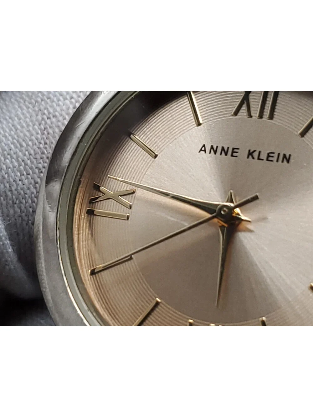 Anne Klein Quartz Womens Watch New Battery Two-Tone 33mm
